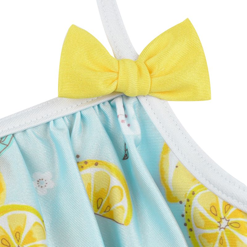 akachan honpo - 連身泳衣-檸檬-淺藍色