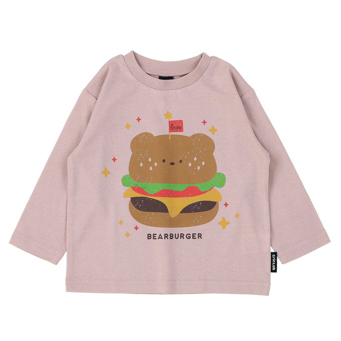 日本 ZOOLAND - [推薦]定番印花薄長袖上衣-巧克力冰淇淋-薄荷藍綠