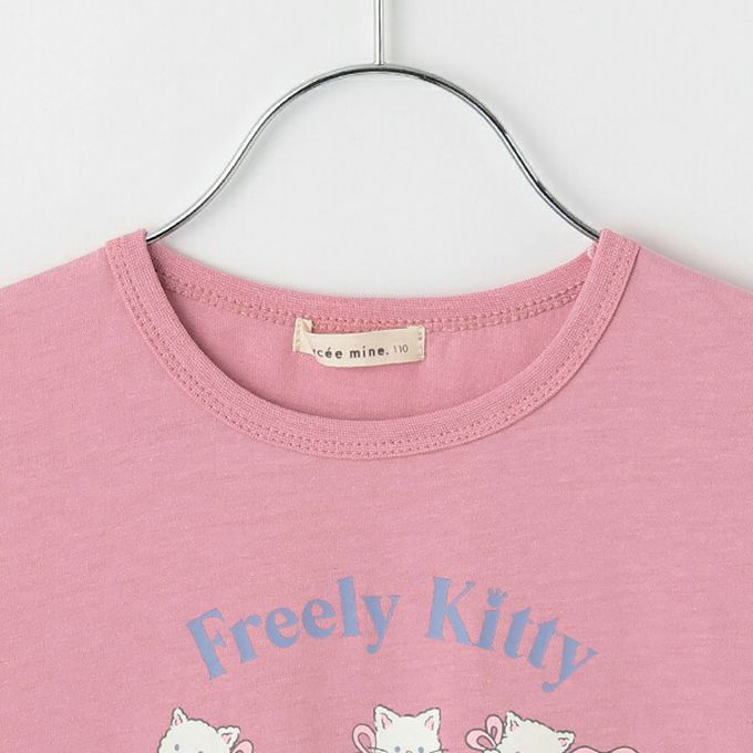 日本 Lycee mine - 100%棉 可愛少女印花長袖上衣-熊熊-薰衣草紫