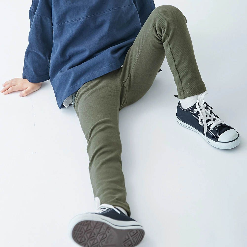 [熱銷定番] 超彈力抗毛球休閒長褲-橄欖綠