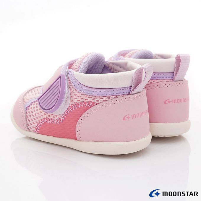 Moonstar日本月星 - 穩健寶寶學步款-MSB1454粉-學步鞋-粉
