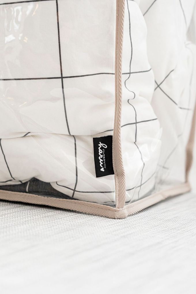 HARUhonpo 小晴天本舖 - 寶可樂收袋-闊口睡袋袋-月球灰(透明) (S)