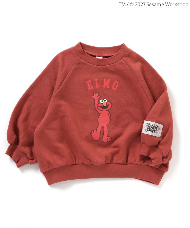 日本 apres les cours - 聯名限定 芝麻街印花大學T-米黃