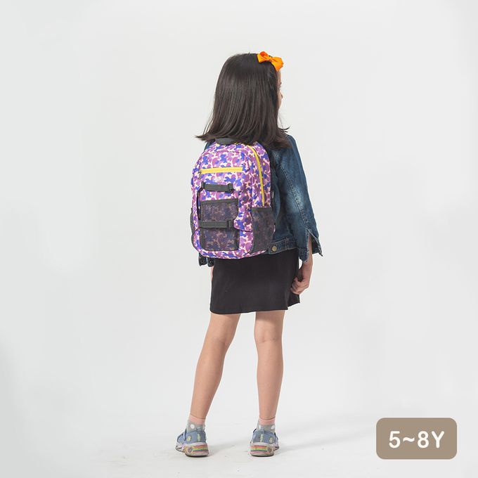 HUGGER - 孩童登山背包-迷彩紫星 (適合小學兒童外出休閒) (5-8Y)