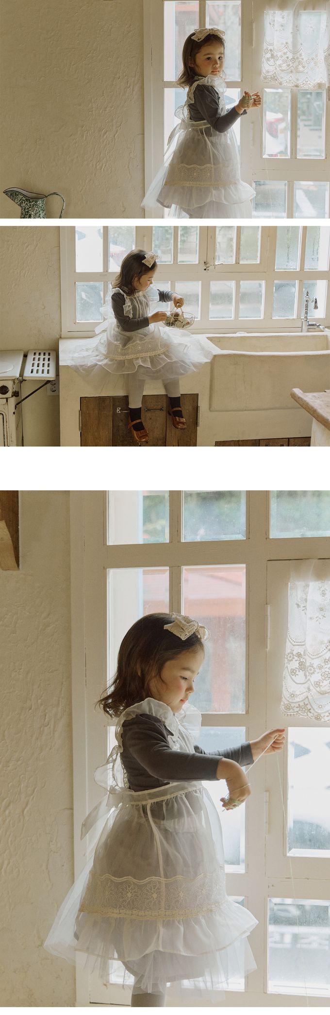 韓國 Puellaflo - 迷人蕾絲中長背心裙-象牙白