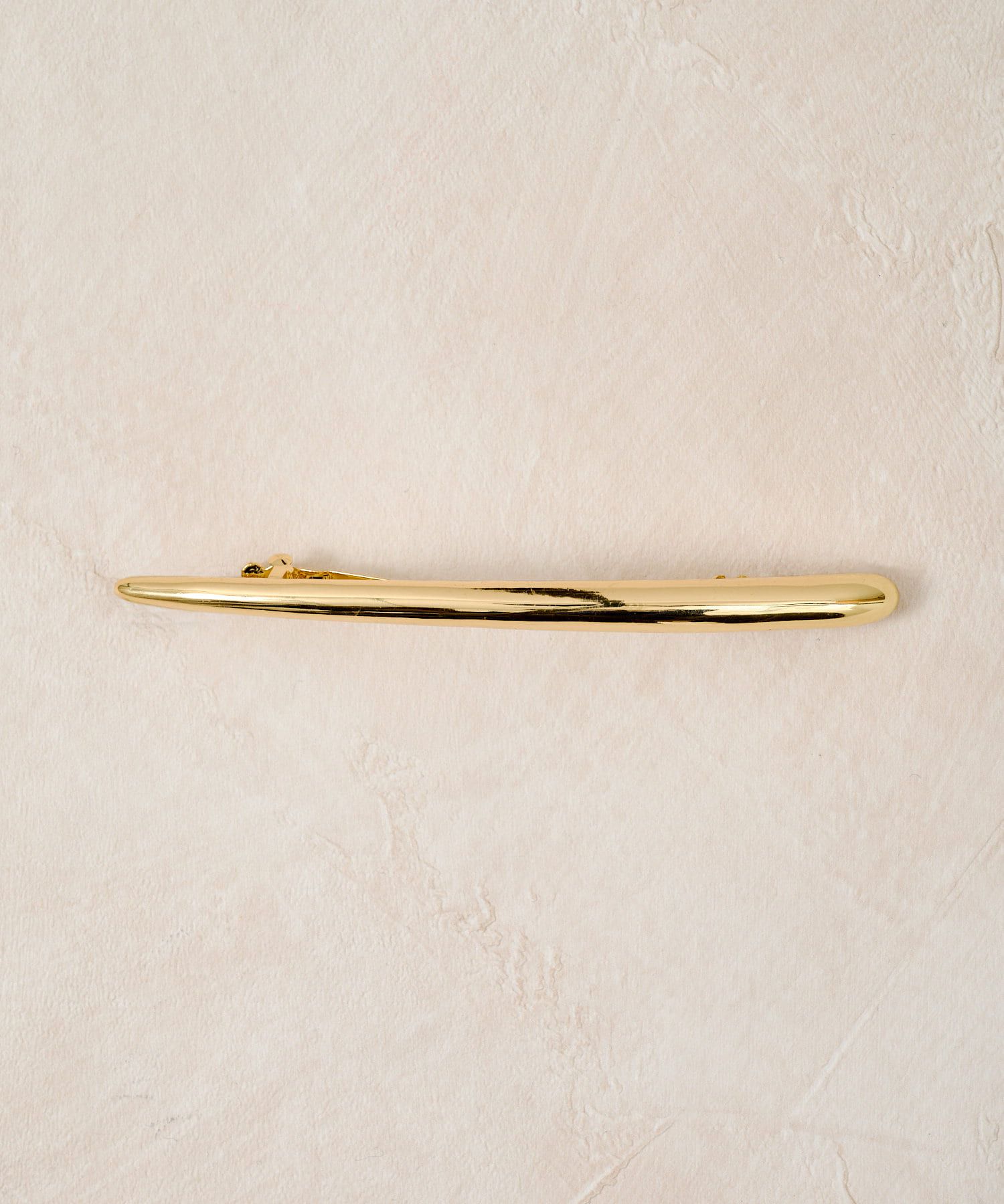 日本 Lattice - 率性簡約金屬一字夾/髮夾-銅棕