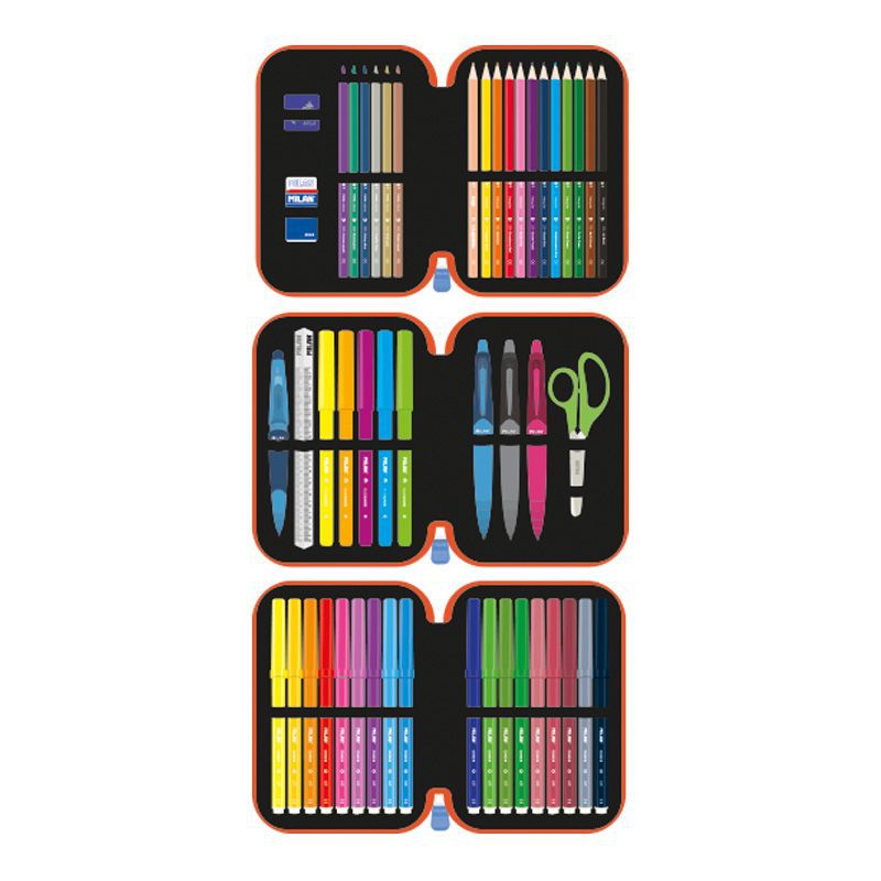 MILAN - 隨行畫筆袋著走_挖土機(3層式)