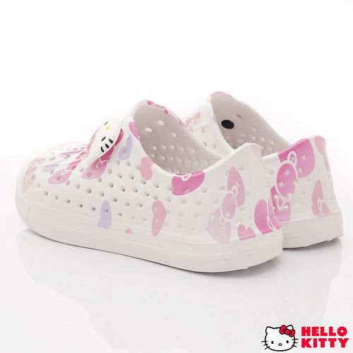 HELLO KITTY-印花洞洞休閒便鞋-823627白(中小童段)-休閒鞋-白
