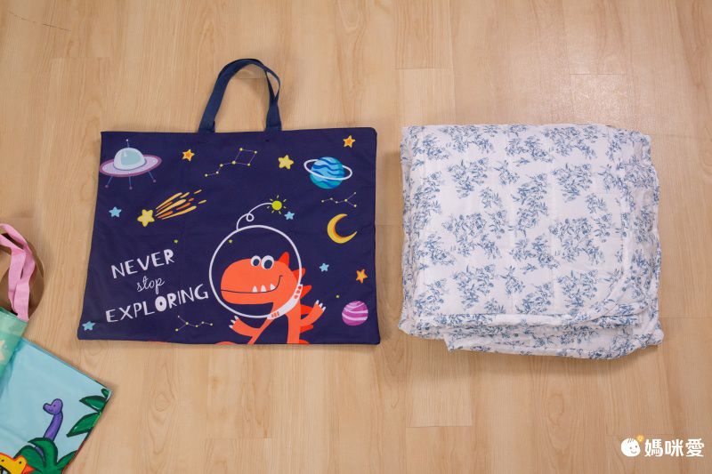 兒童睡袋收納袋-可愛兔子-薄荷綠