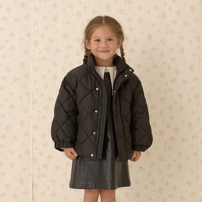 日本 Lycee mine - 注目斗篷領 柔軟絎縫保暖外套(領可拆)-可可