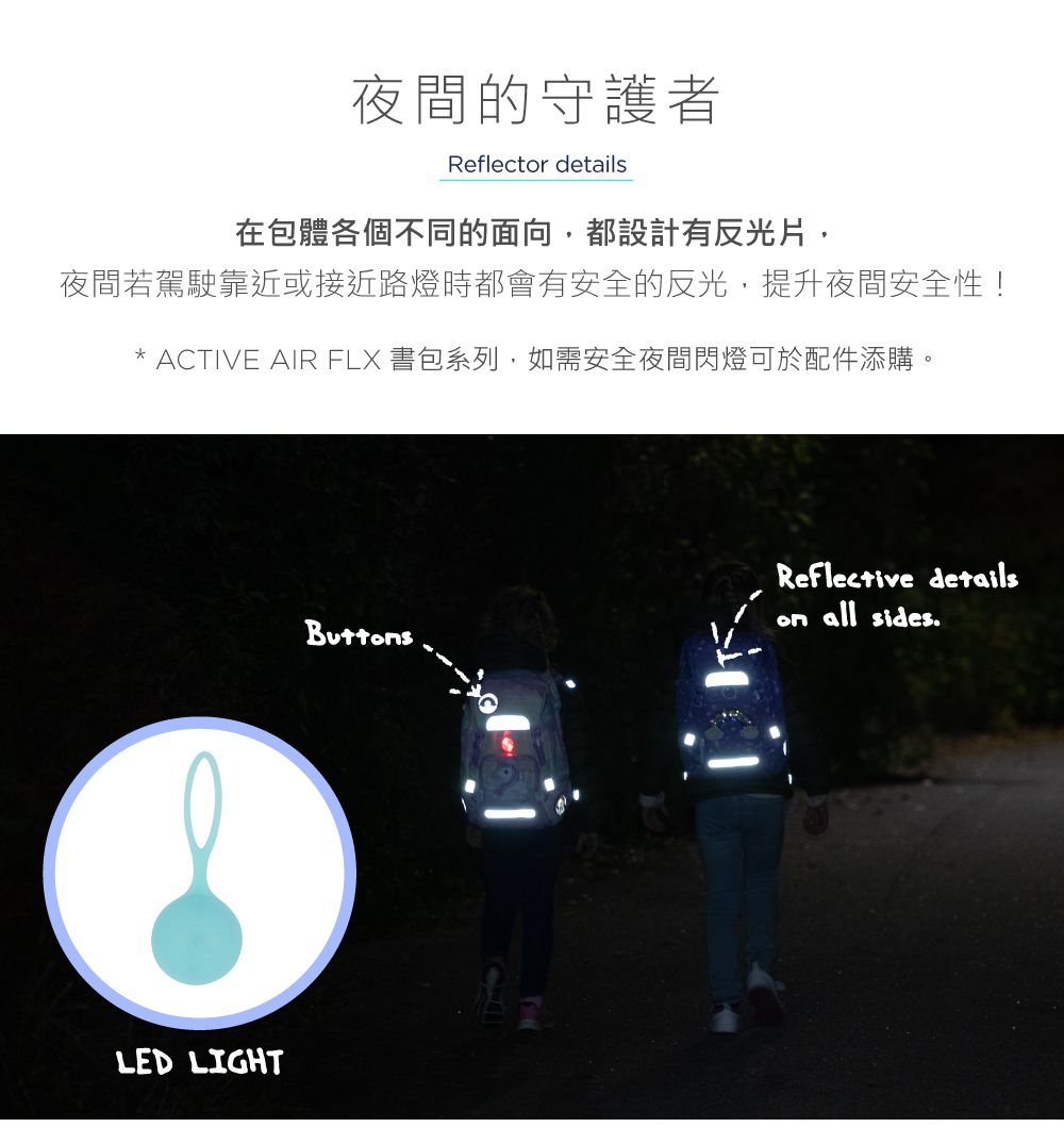 Beckmann - AIR FLX 擴充護脊書包 20~25L-3D太空火箭