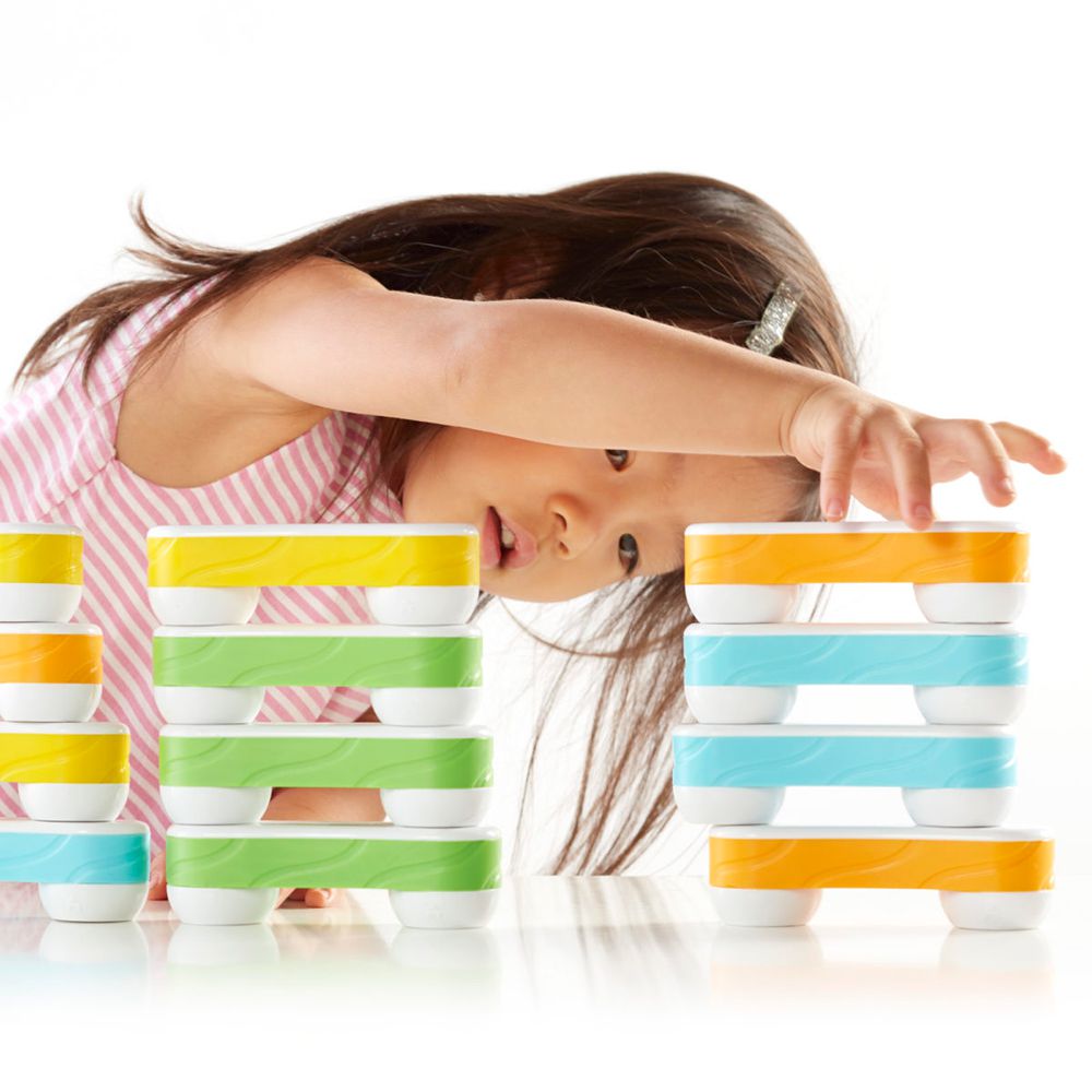 美國 guidecraft - 觸覺磁力連結積木-24件