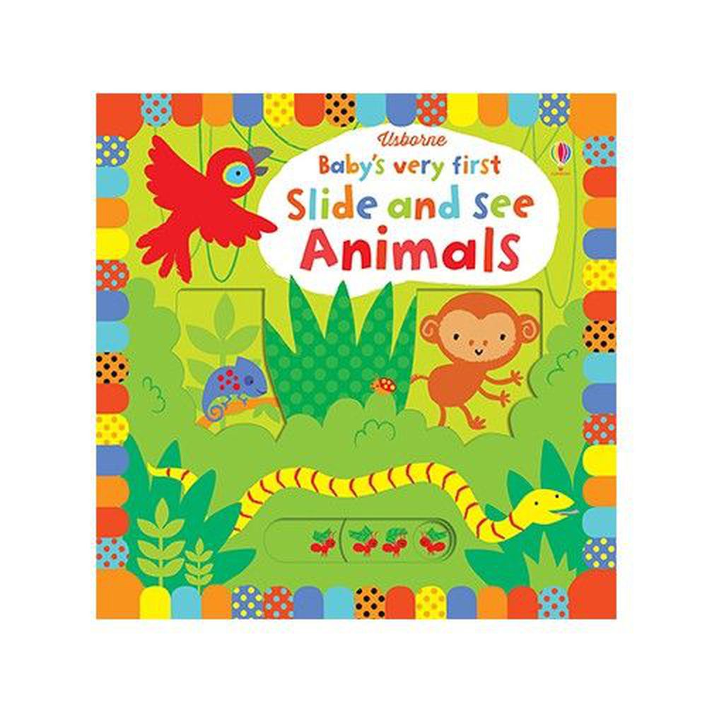 Kidschool - Baby's Very First Slide and See Animals (Baby's Very First Books) 寶寶的第一本遊戲操作書：可愛小動物