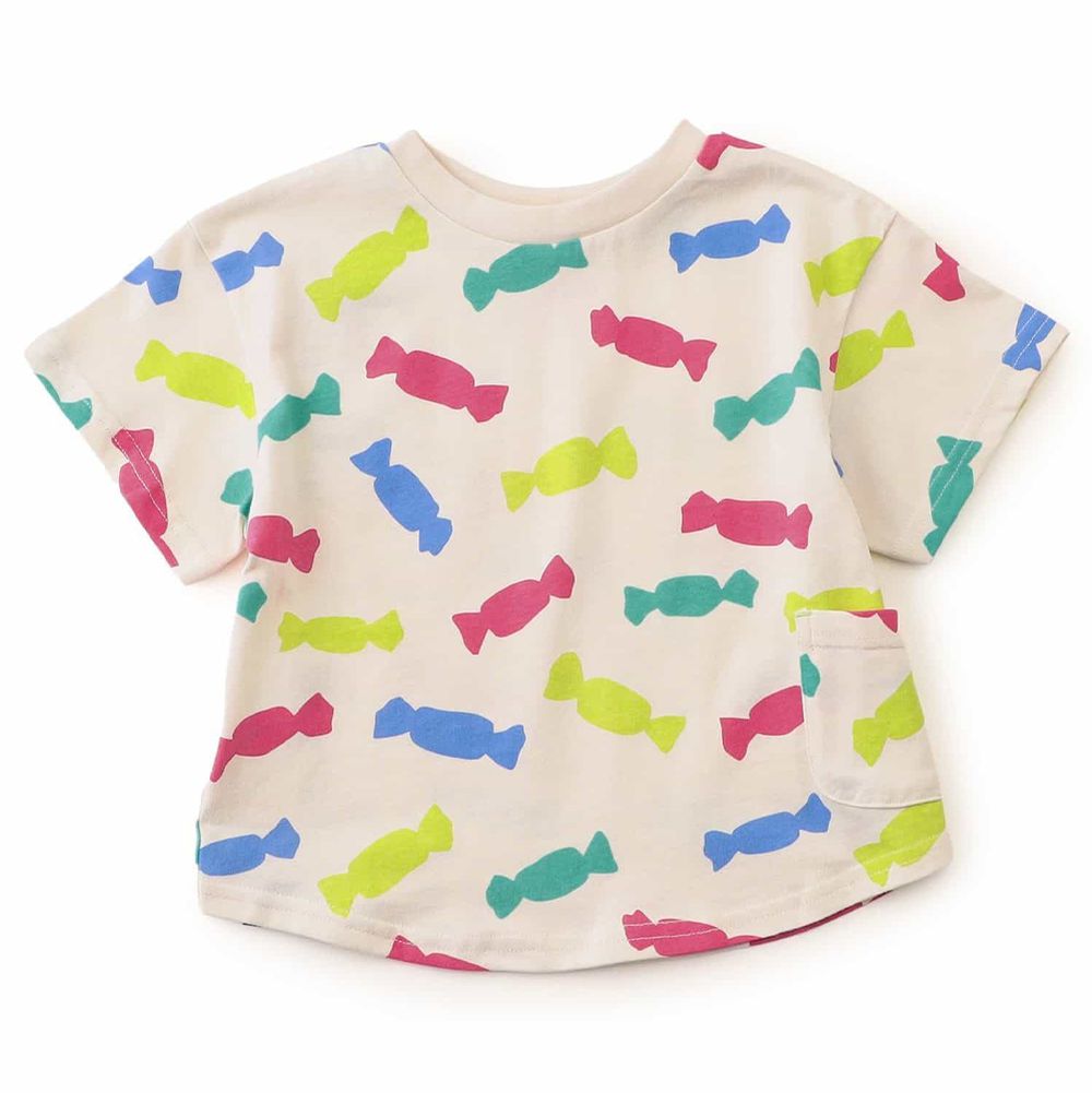 超人氣 正反OK！短袖上衣-繽紛糖果-彩虹