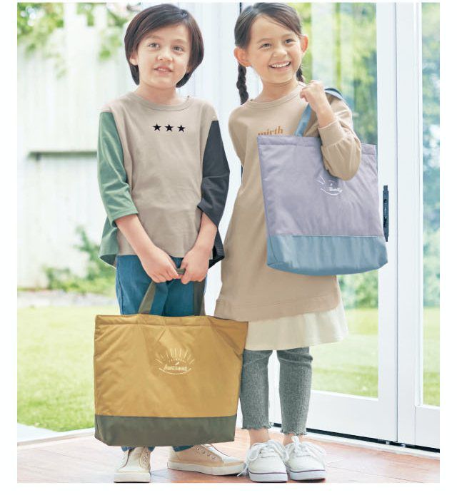 日本千趣會 - 多功能上學提袋4件組-芥末黃