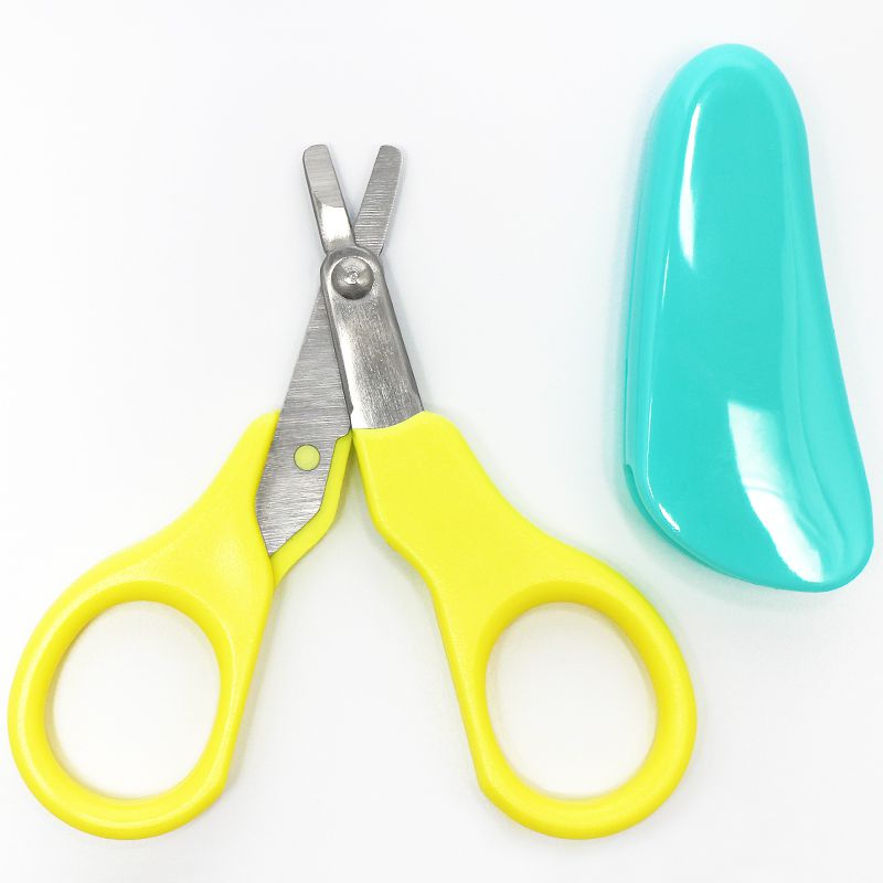 akachan honpo - 新生兒也OK！嬰幼兒用指甲剪-黃色×綠色