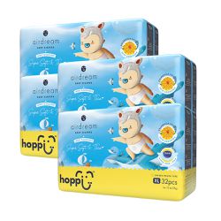 Hoppi - airdream 輕薄系列嬰兒尿布－褲型(XL)－32片－4袋