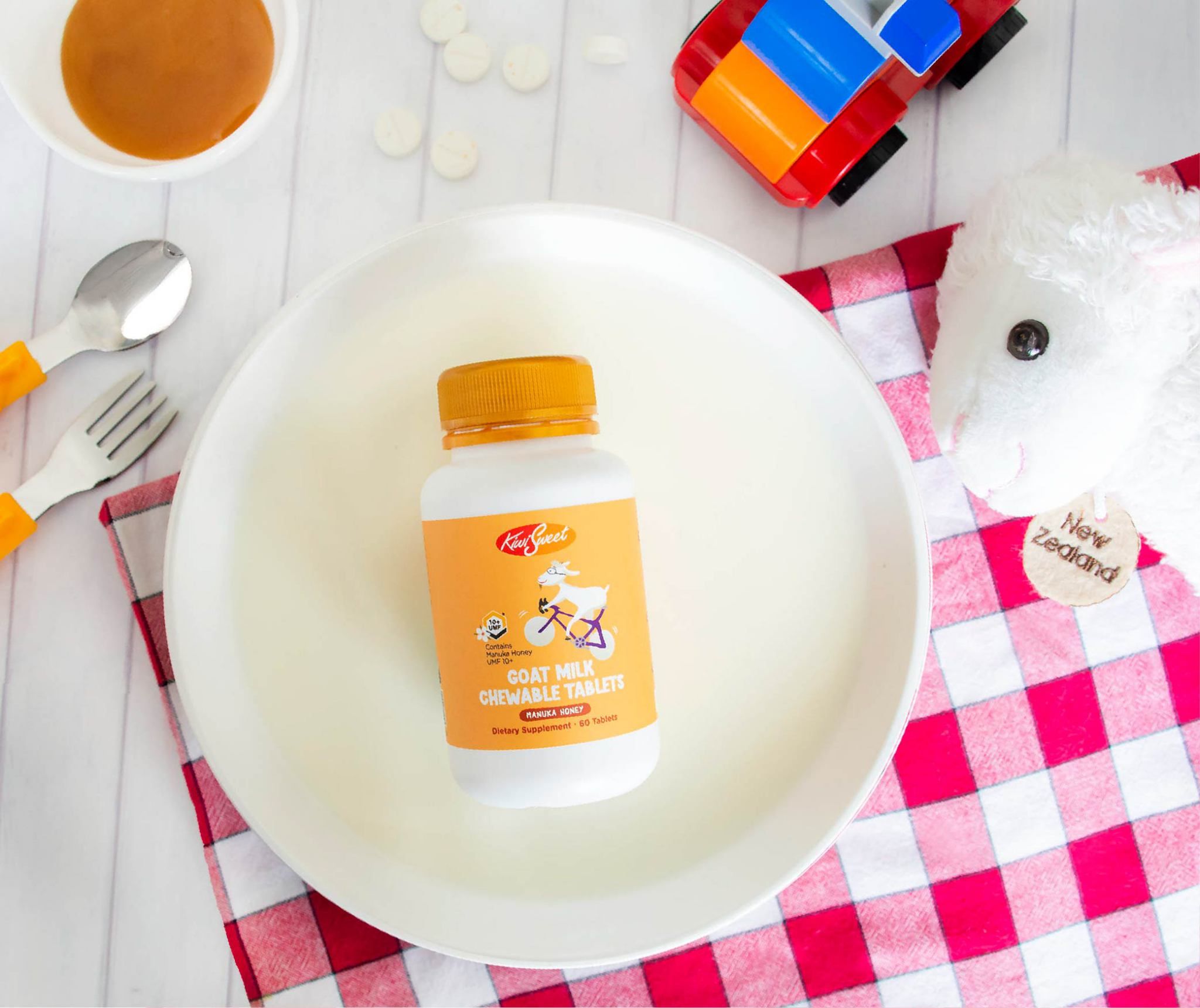 市售唯一添加麥蘆卡蜂蜜！紐西蘭 羊奶粉、羊乳片