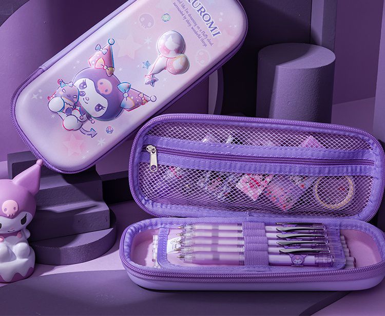 卡通3D立體浮雕大容量鉛筆盒-卡通人物大耳狗-藍色 (23.7x10.8x5.5cm)