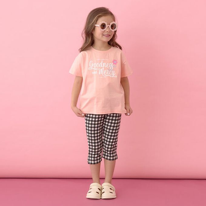 日本 Lycee mine - 100%棉 柔軟印花T恤-淺綠