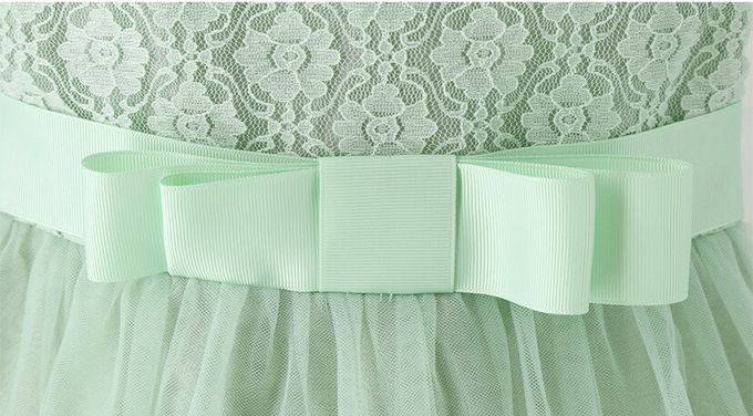 日本 Catherine Cottage - 浪漫蕾絲薄紗長洋裝/小禮服-薄荷綠