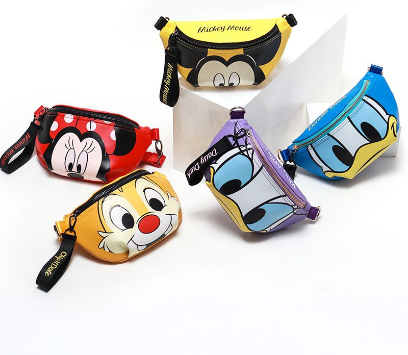 大頭單肩包-卡通人物奇奇-橘色