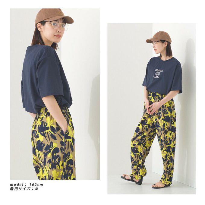 日本 OMNES - 純棉印花休閒短袖上衣-加州露營車-白