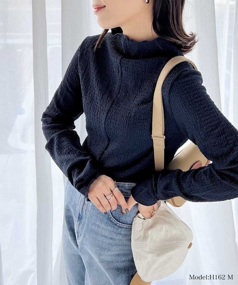 日本 Classical Elf - 定番木耳領薄長袖上衣-優雅粉