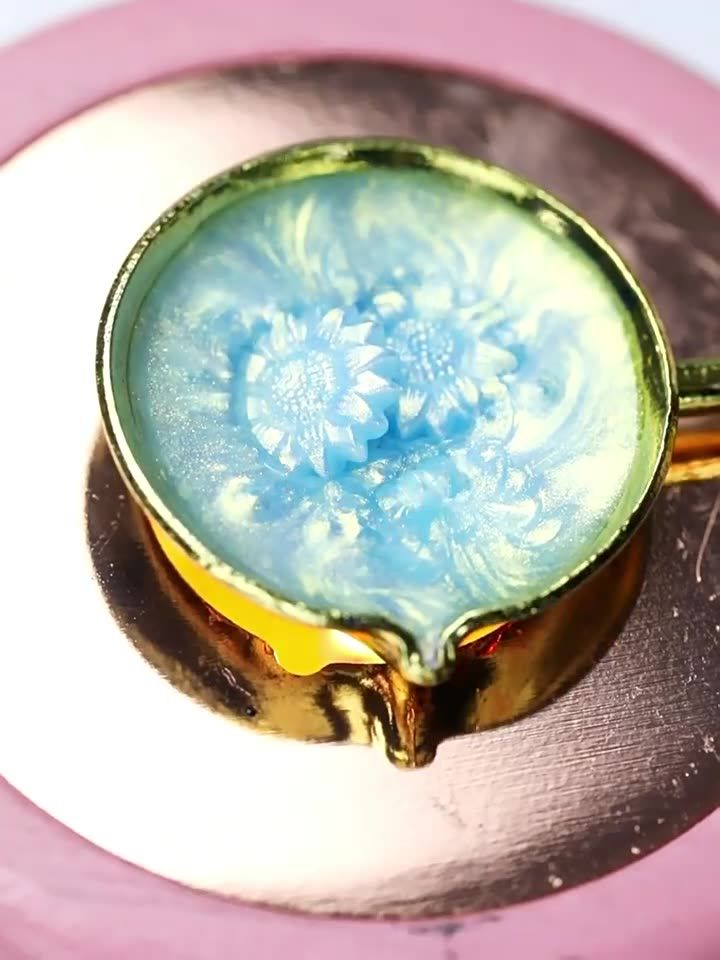 向日葵極光火漆章蠟粒-亮粉