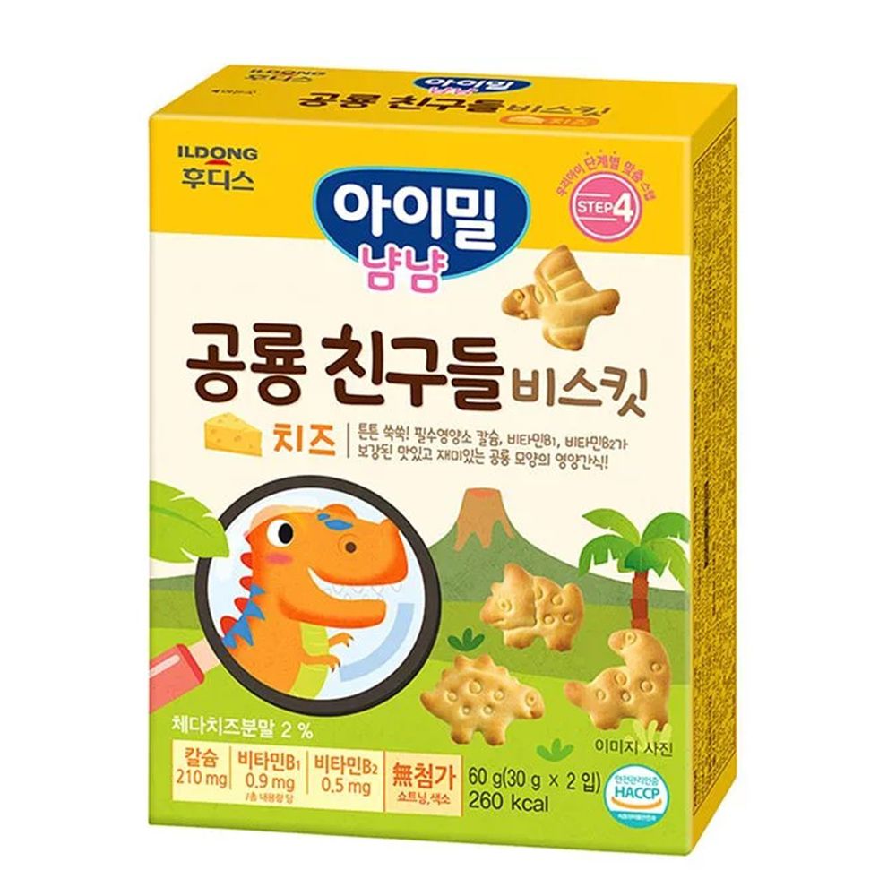 韓國Ildong Foodis日東 - 起司恐龍造型餅乾-效期 24.08.17