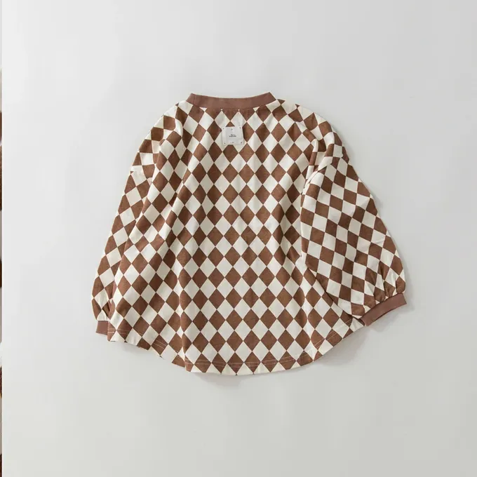 日本 BRANSHES - 圓弧下擺舒適縮口長袖上衣-小愛心-淺粉紅