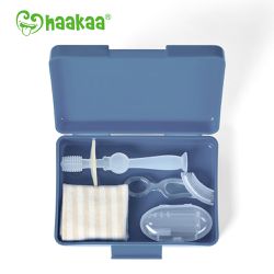 紐西蘭 HaaKaa - 嬰幼兒口腔護理套裝-藍色