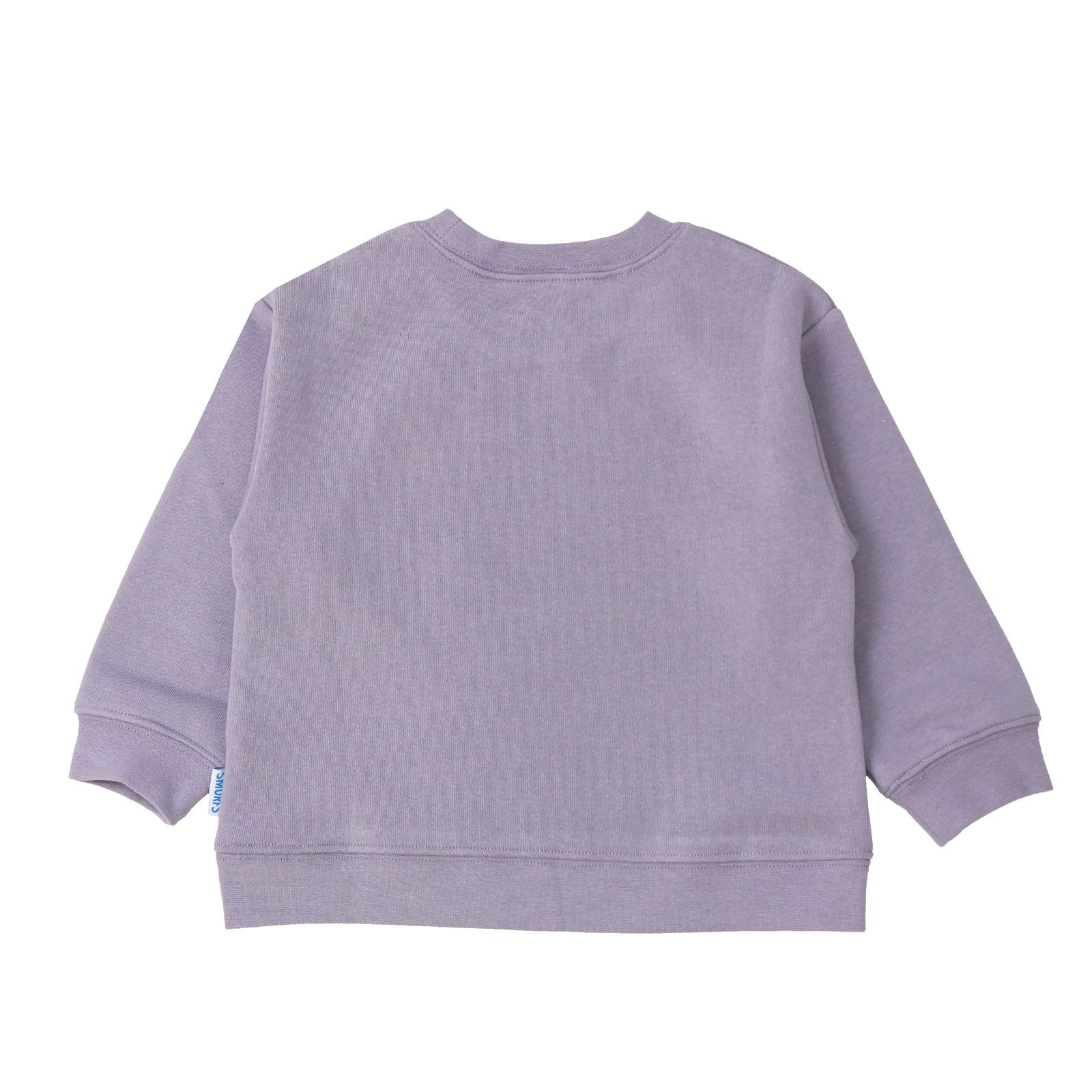 日本 ZOOLAND - 藍色小精靈聯名 保暖長袖上衣-讀書乖寶寶-海軍藍