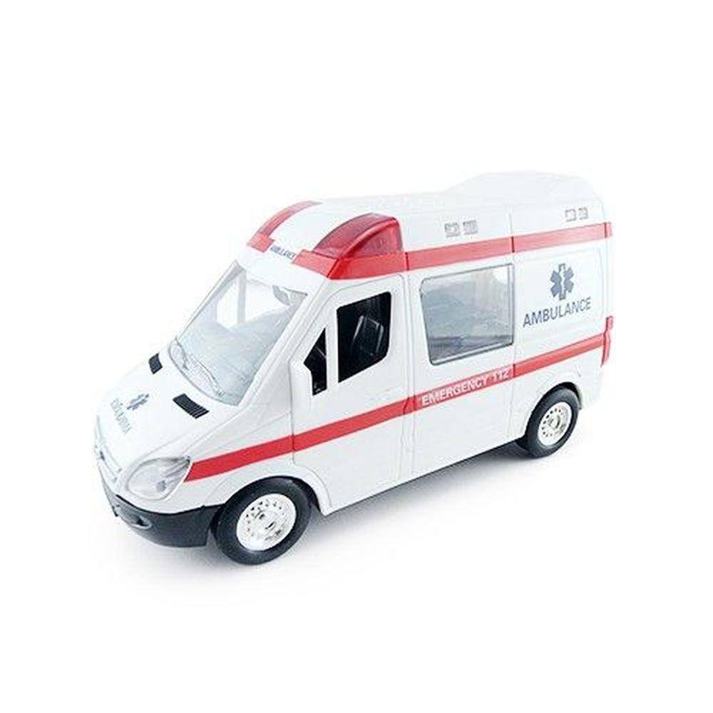 小小家 - 工程小車車-聲光磨輪救護車