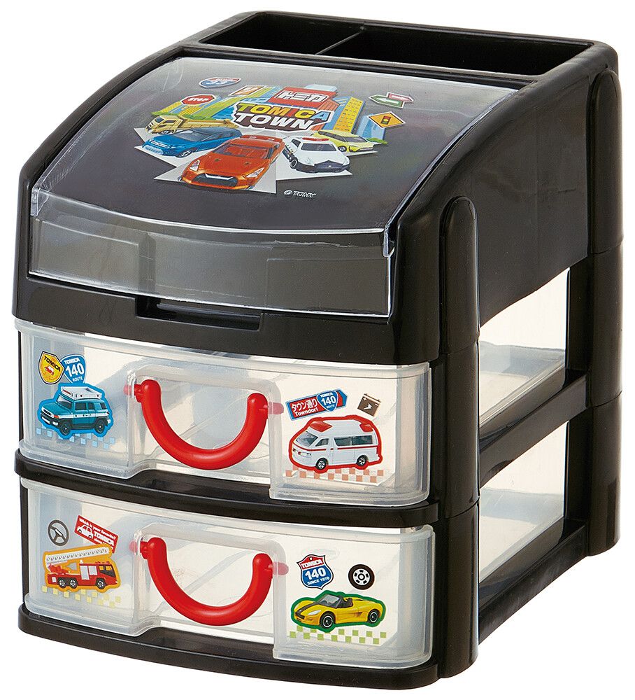 日本 SKATER 代購 - 桌上三層抽屜式收納盒-TOMIKA (約15x19x16cm)