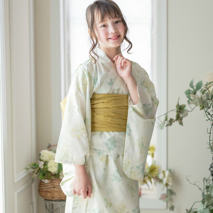 日本 Catherine Cottage - 夢幻2way純棉兵兒帶浴衣(可當洋裝)-復古小花-粉紅