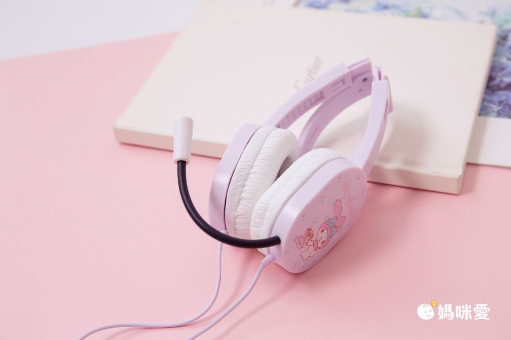 Hong Man - 三麗鷗系列 兒童耳機 麥克風款-Hello Kitty