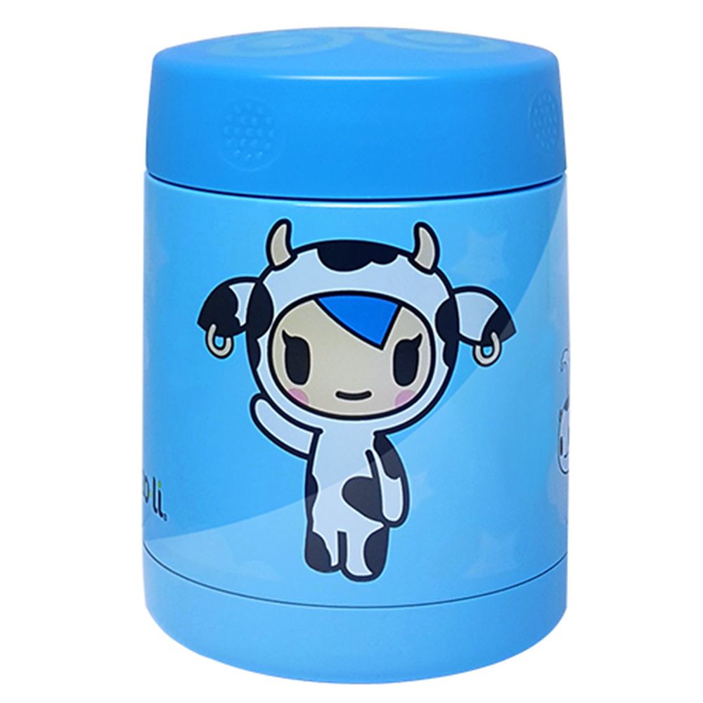 美國 Zoli - Tokidoki 聯名款不鏽鋼食物保溫盒-牛奶慕飛雅