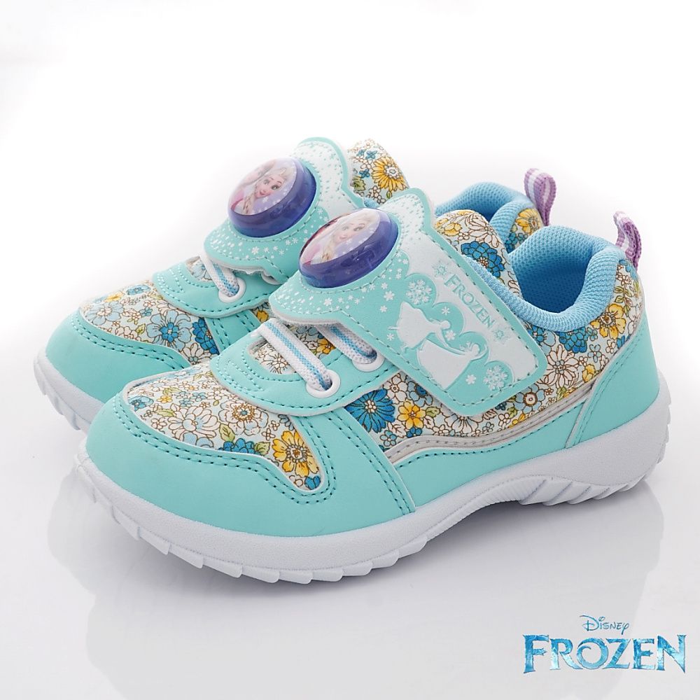 台灣製冰雪奇緣電燈休閒運動鞋(中小童段)-運動鞋-藍色