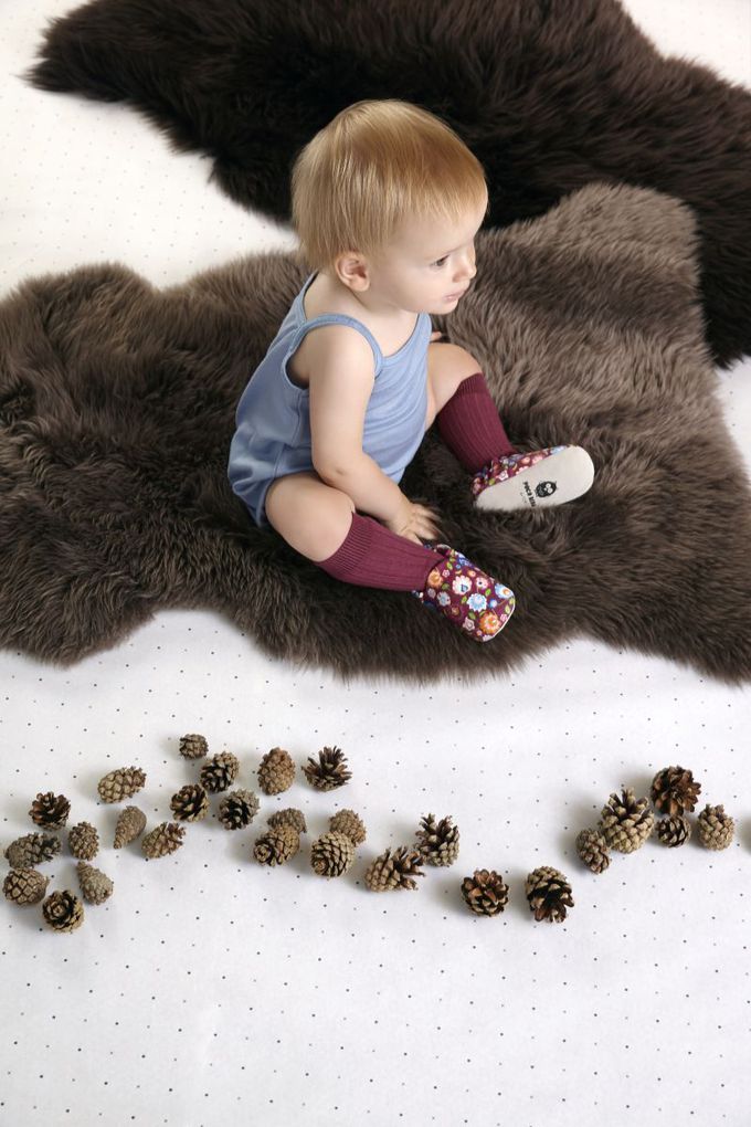 英國 POCO NIDO - 寶寶手工鞋 /學步鞋-藝術花朵