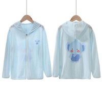 MAMDADKIDS - 純棉網眼防蚊防曬連帽外套-大象-藍色