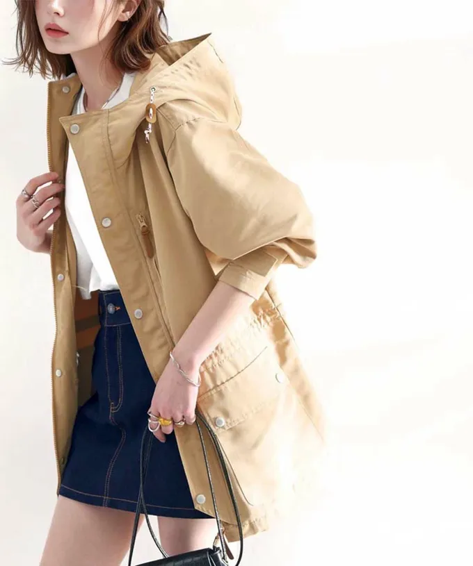 日本 Classical Elf - [熱銷NO.1]  3WAY百搭保暖連帽防風外套-橄欖綠