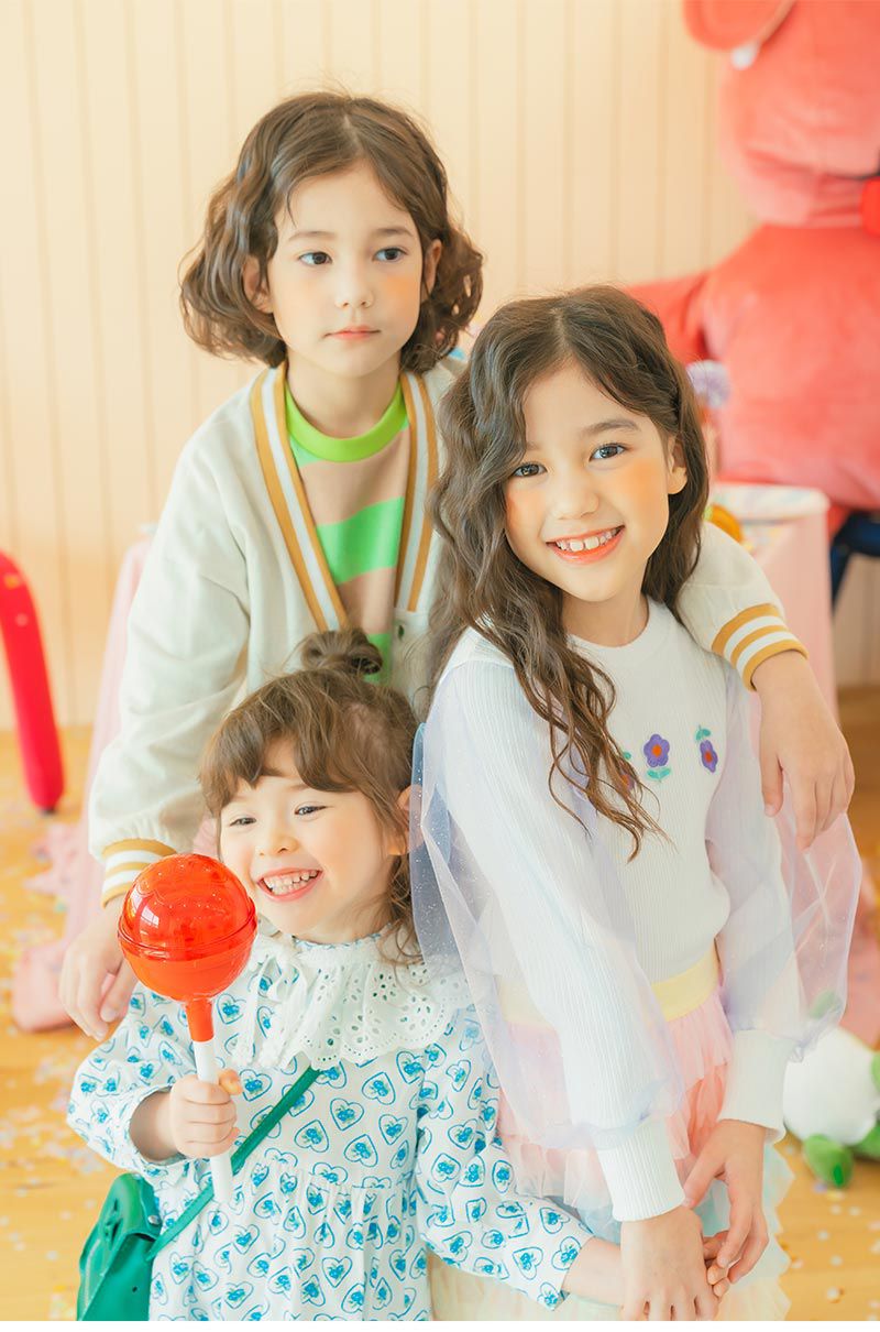 韓國 OZKIZ - (附包包)綠色愛心長袖高腰魚尾洋裝