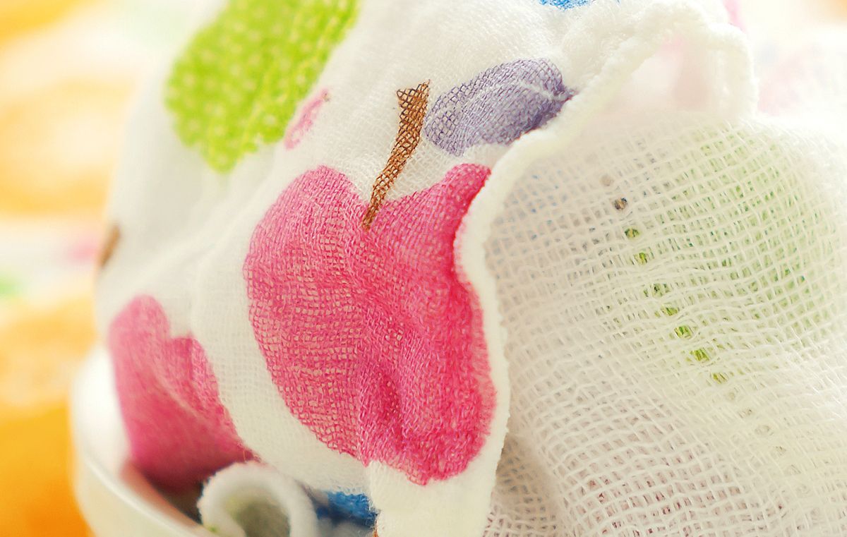 日本 Prairie Dog - 【和布華】日本製奈良五重紗 長毛巾-粉紅麻之葉 (30x80cm)