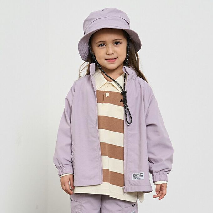 日本 b-ROOM - [品牌熱銷] 防潑水輕量派克風衣(帽可收)-水藍