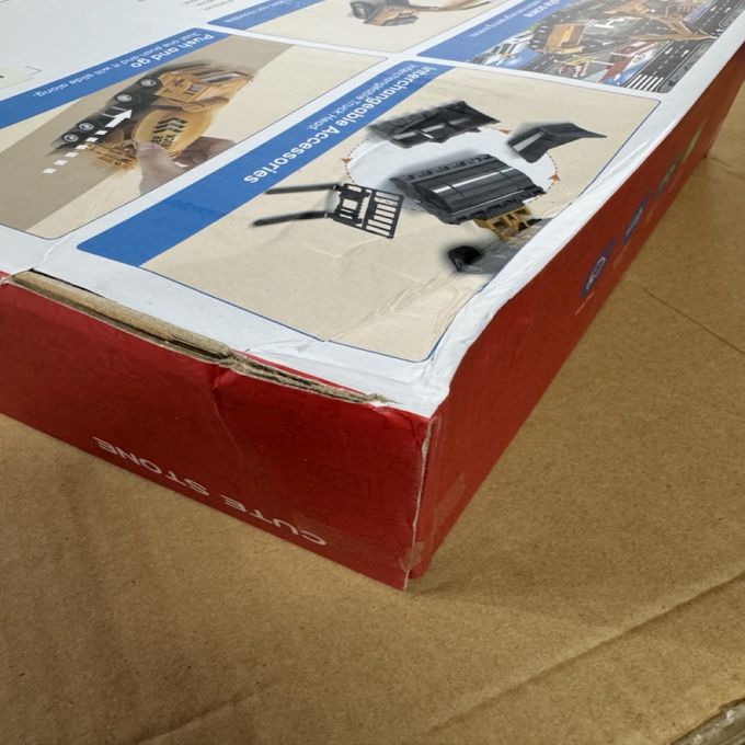 CuteStone - 兒童仿真工程卡車套裝玩具26件組(福利品盒損出清)