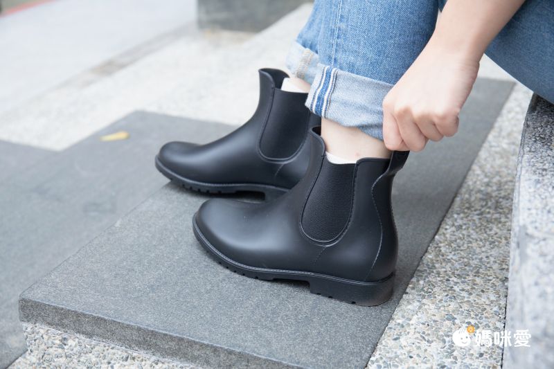 日本 Stream - 晴雨兩穿大人雨鞋-平底休閒款-白