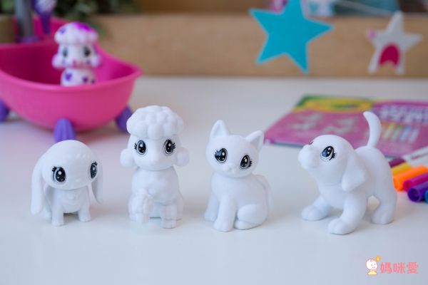 Crayola繪兒樂 - 【熱銷】彩繪百變毛小孩-寵物公仔*1(款式隨機)+可水洗細短桿彩色筆*2支(顏色隨機)