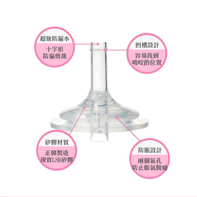 正韓 hibee - 有效防漏學習水瓶/水壺替換吸頭(喝水第二階段)_2入組-HBS2