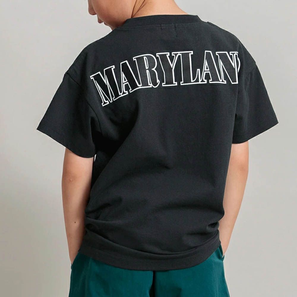 100%棉 街頭印花短袖上衣-MARYLAN-黑